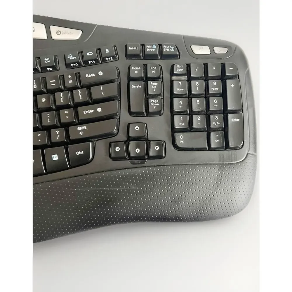 Logitech Wave K350 Wireless Keyboard Works Y-RBN90 + Unifying Receiver Dongle